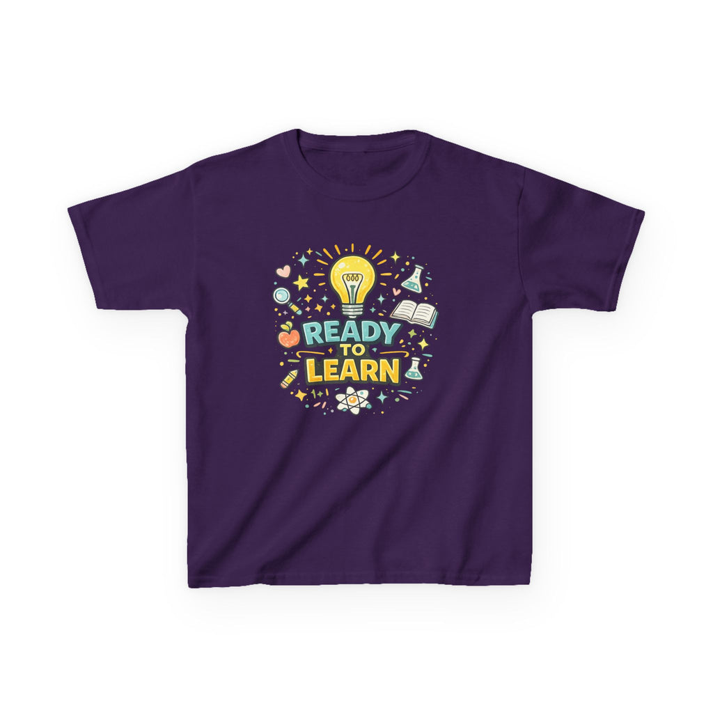 Ready to Learn Kids T‑Shirt — Back to School Educational Graphic Tee