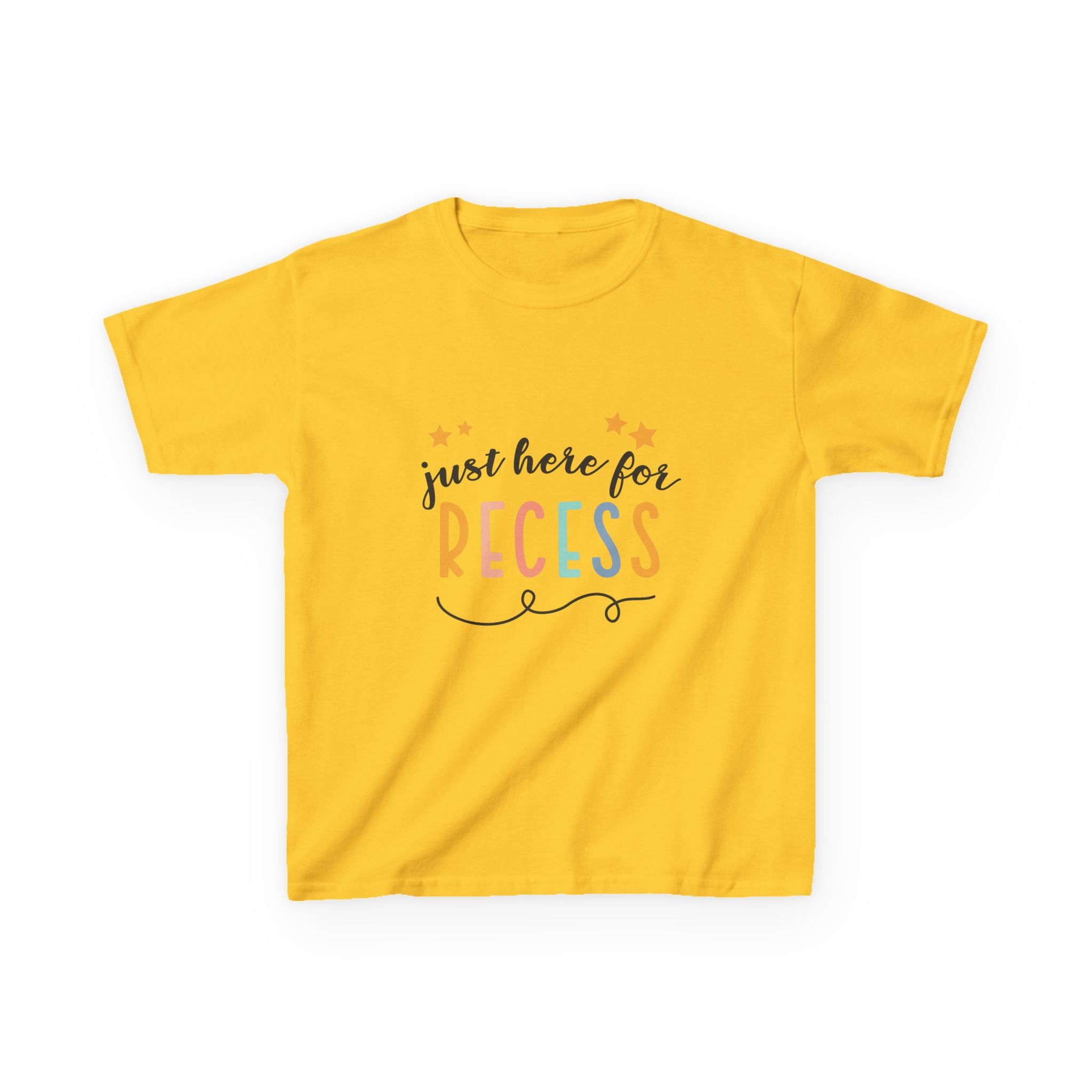 Kids Tee — "Just Here for Recess"
