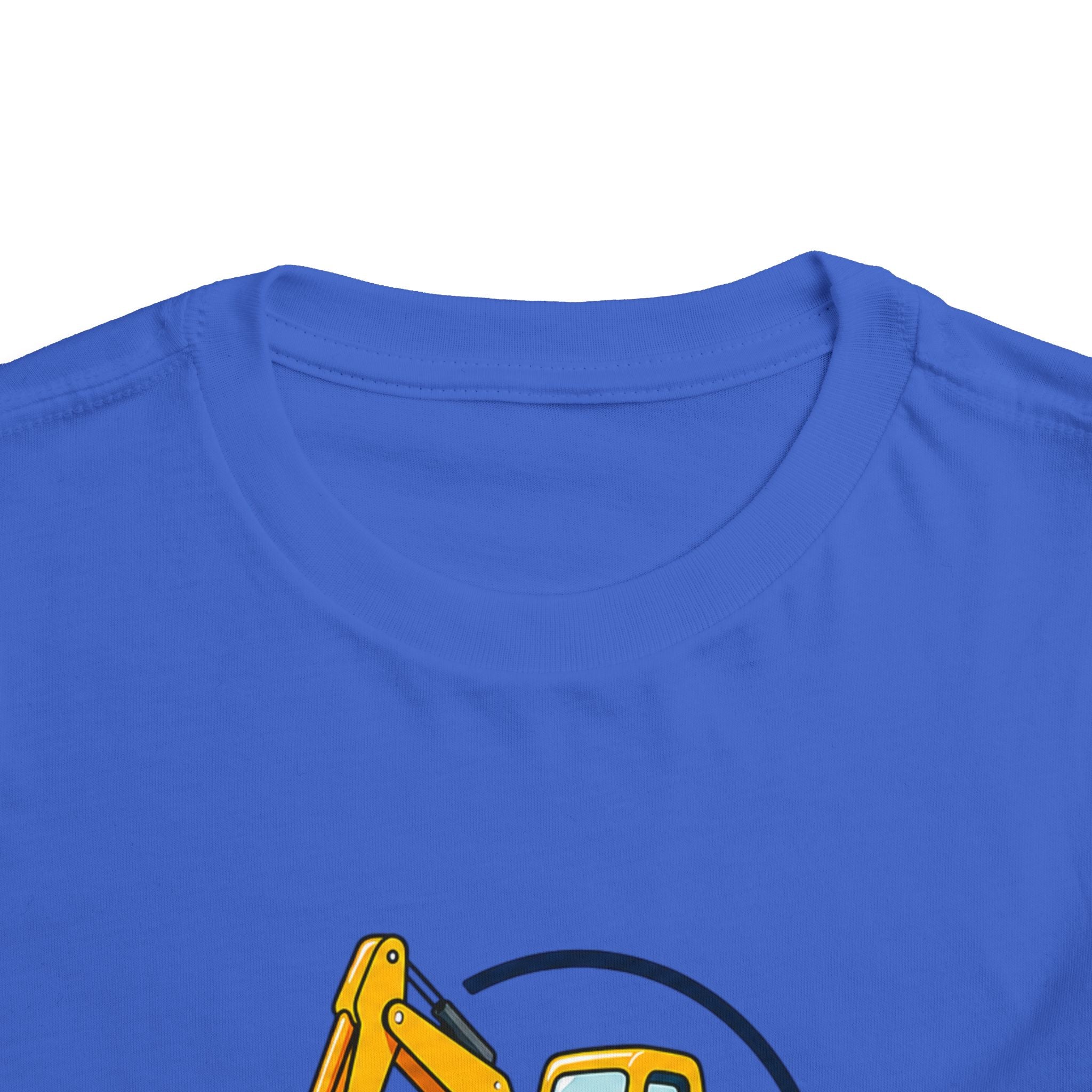 Toddler Tee — "Little Builder" Excavator Shirt for Kids