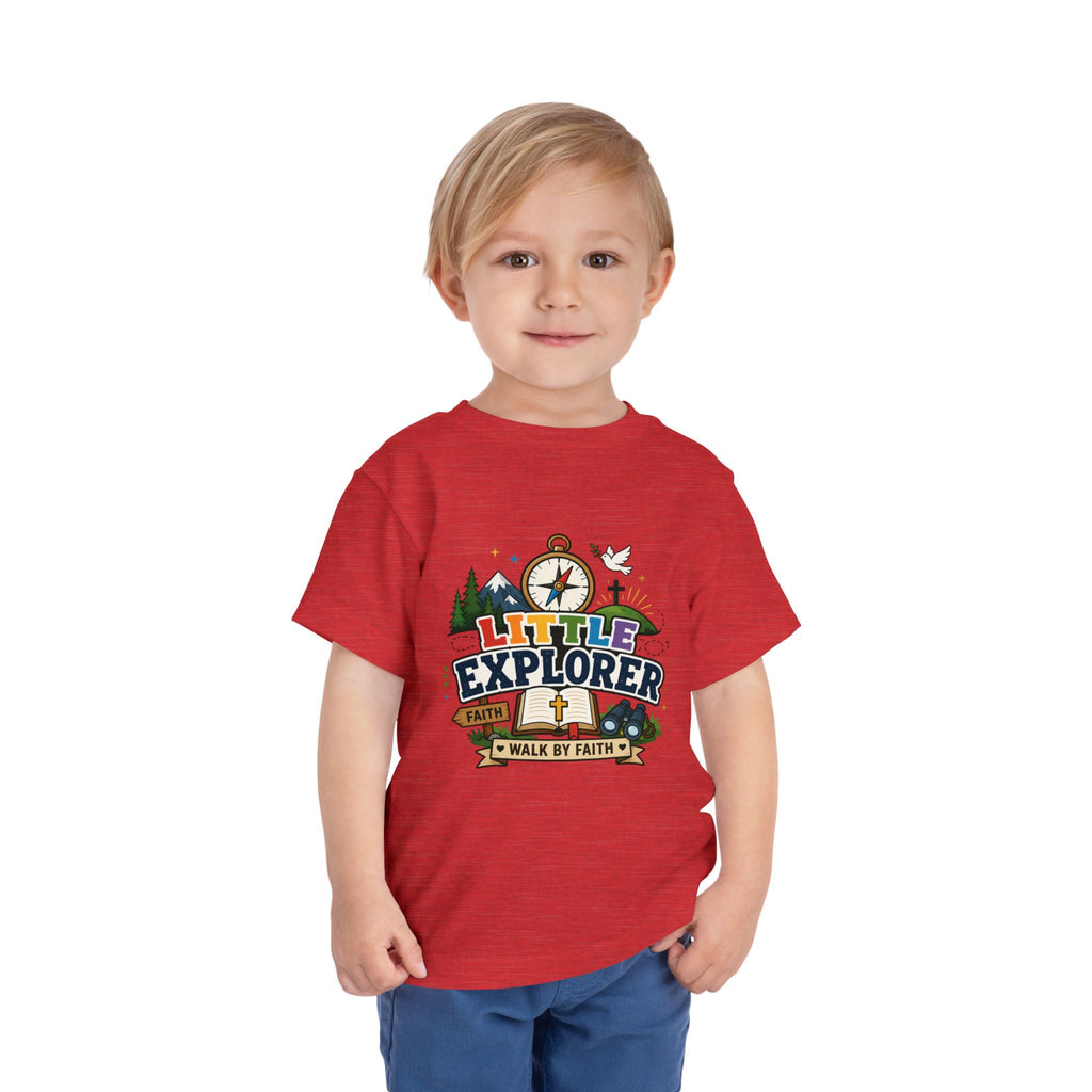 Toddler Tee - "Little Explorer" Christian Adventure Shirt