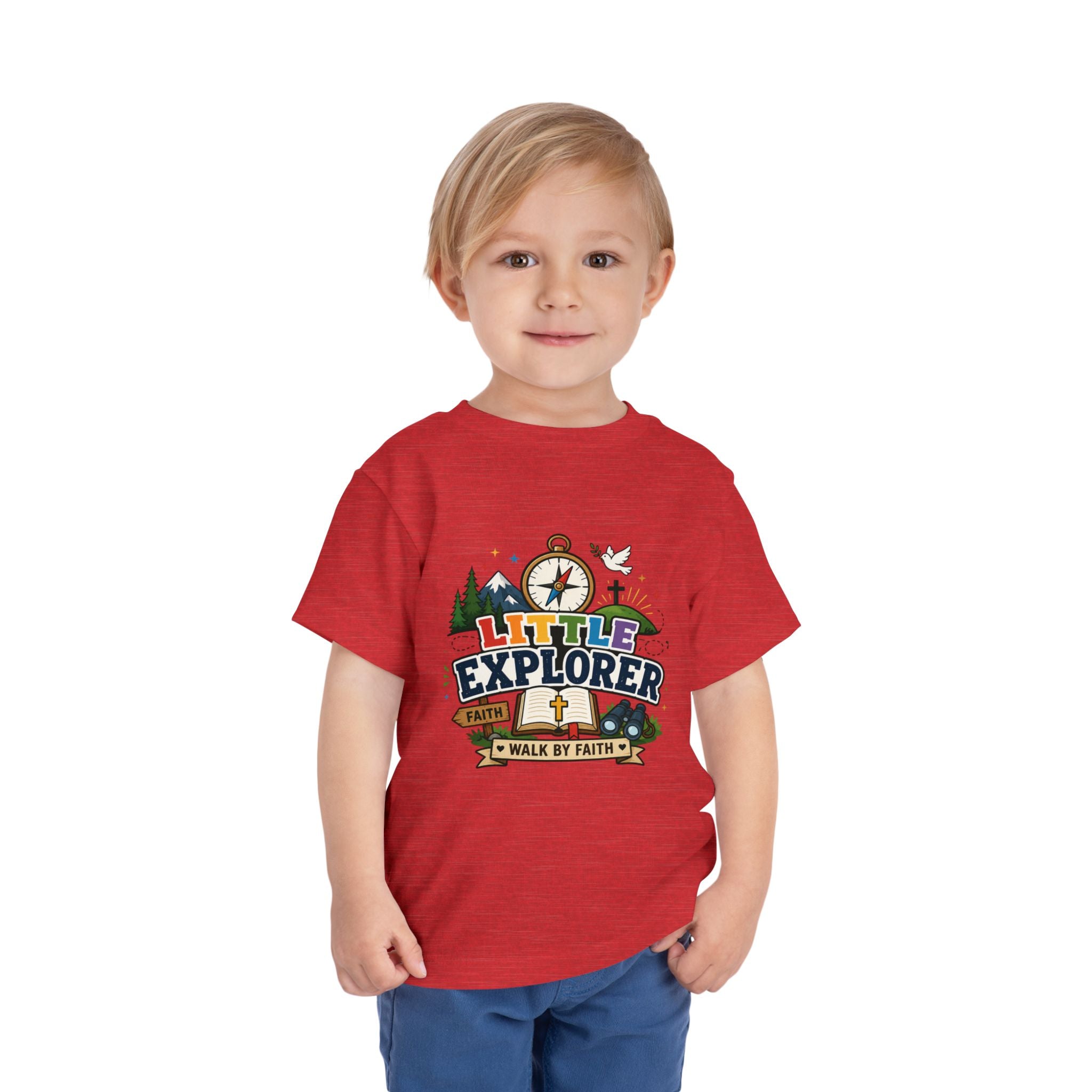 Toddler Tee - "Little Explorer" Christian Adventure Shirt