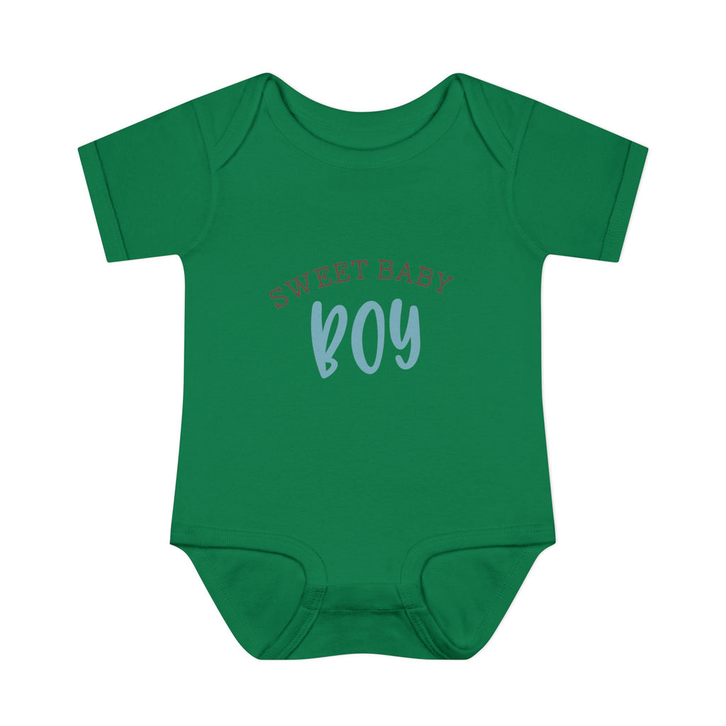Sweet Baby Boy Infant Bodysuit - Newborn Baby Shower Gift