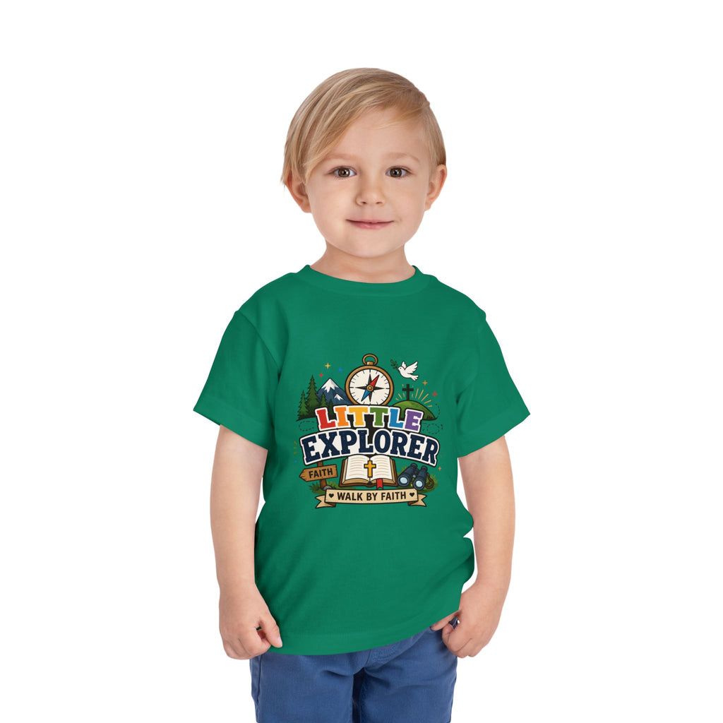 Toddler Tee - "Little Explorer" Christian Adventure Shirt