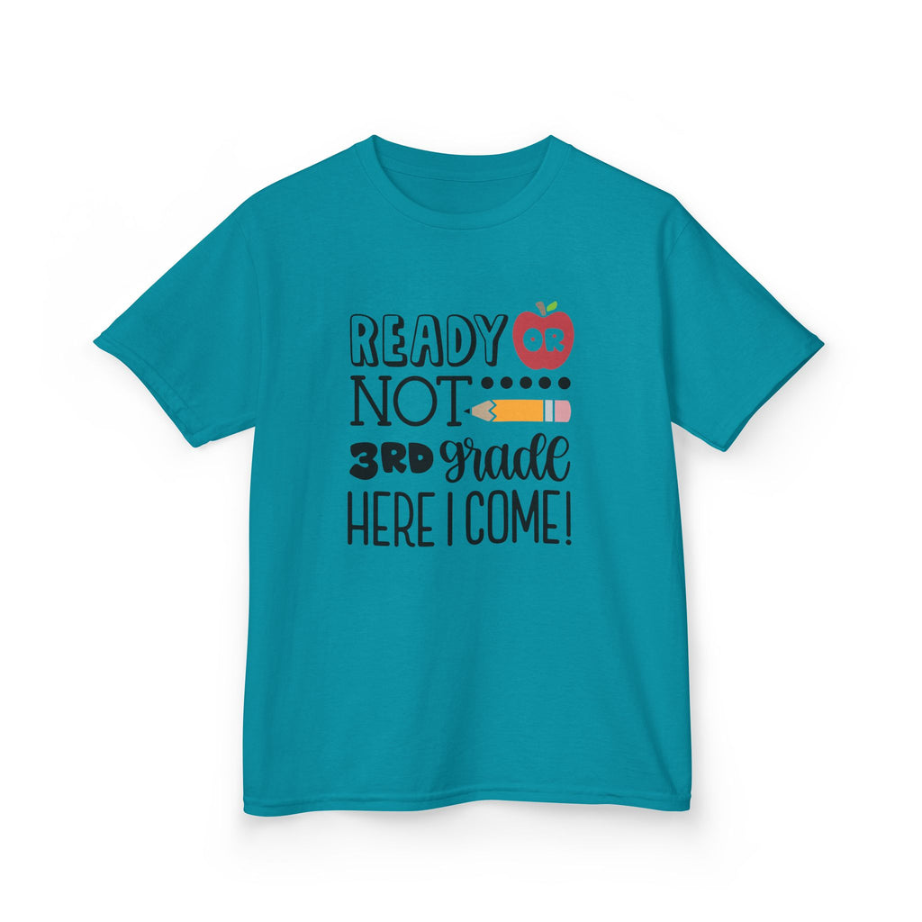 Kids Tee - "Ready or Not 3rd Grade Here I Come!" Back-to-School Shirt
