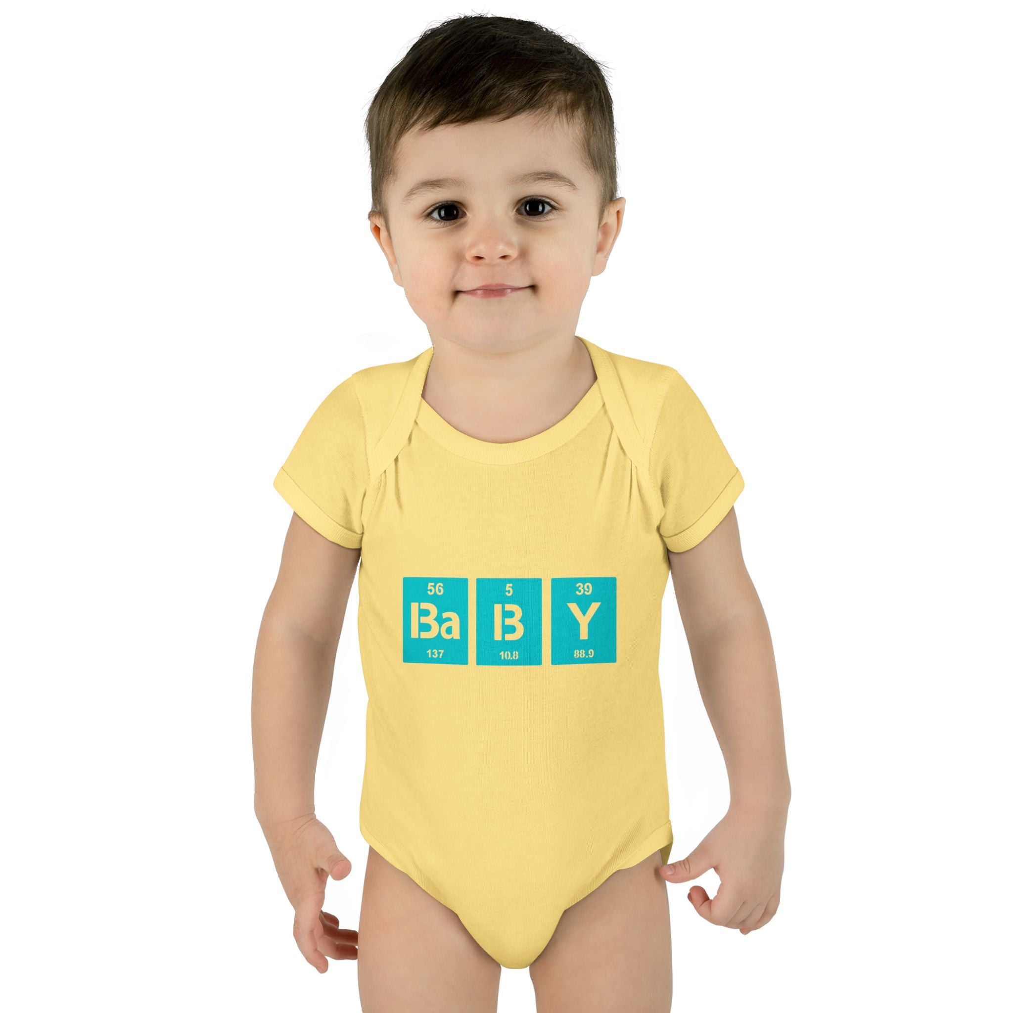 Baby Bodysuit "BaBy" Periodic Table Design – Cute Newborn Onesie Gift