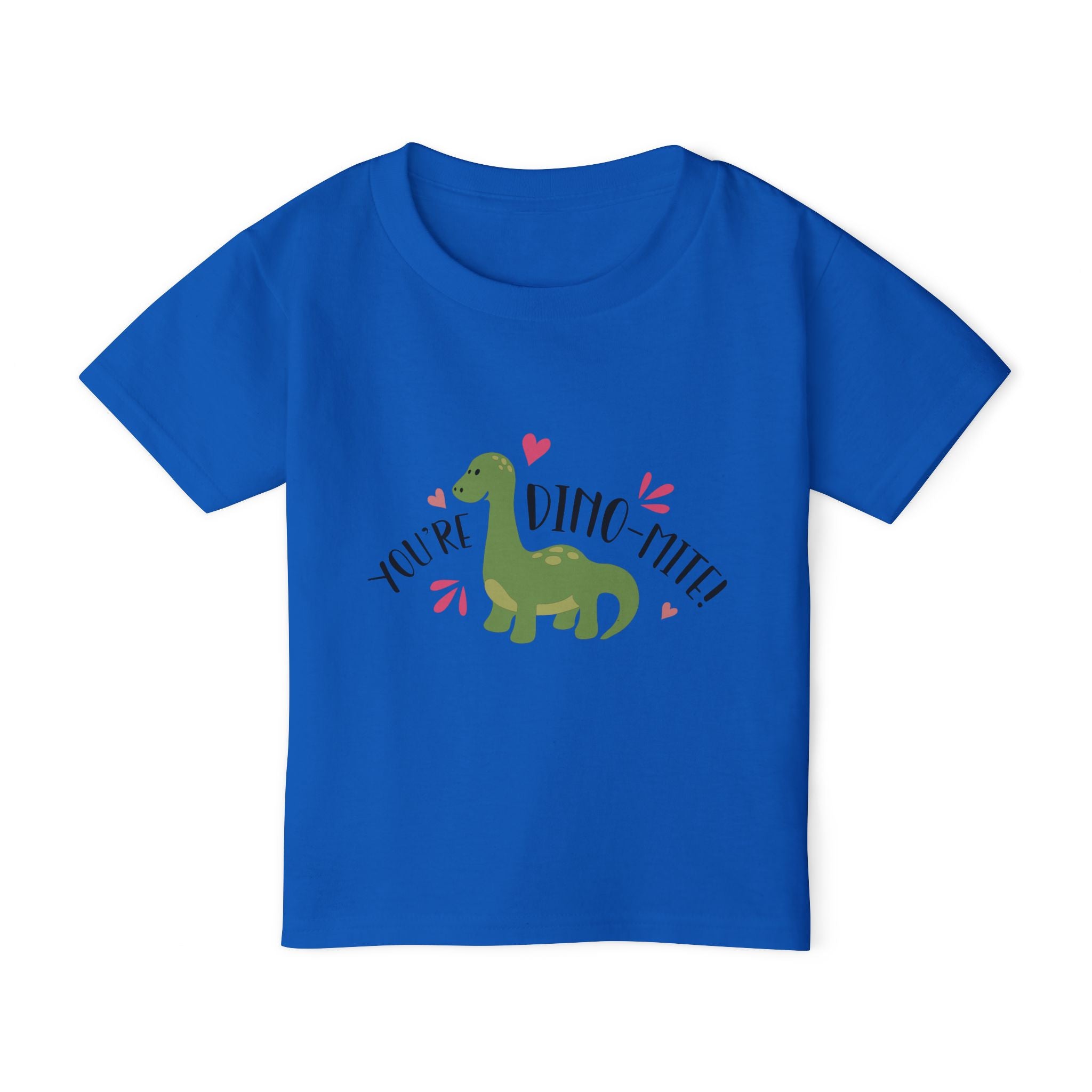 Toddler T-Shirt – "You're Dino-Mite" Cute Green Dinosaur Kids Tee