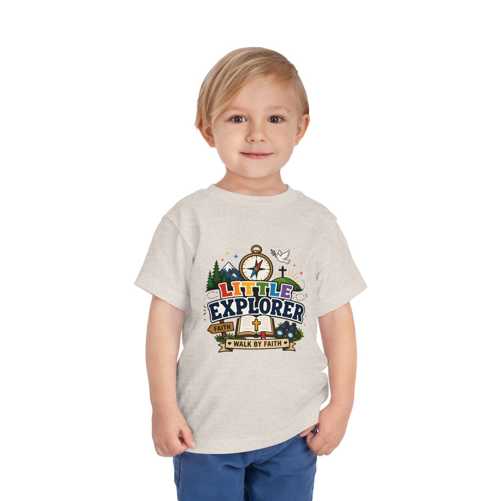 Toddler Tee - "Little Explorer" Christian Adventure Shirt
