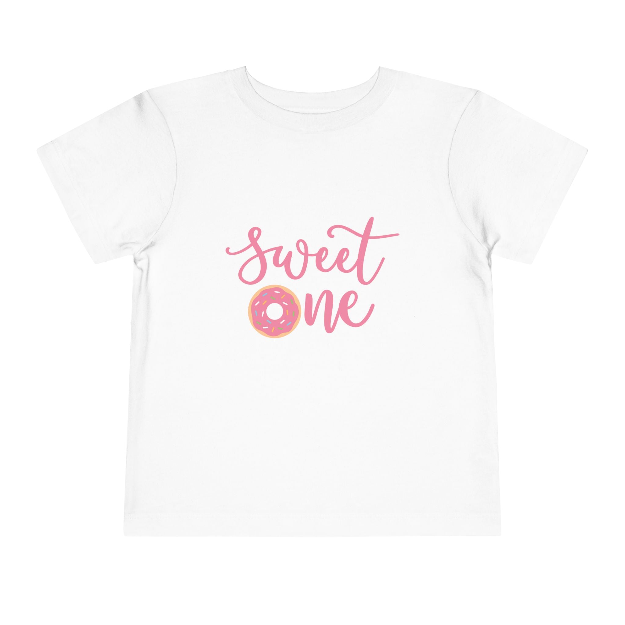 Toddler Tee - "Sweet One" Pink Donut First Birthday Shirt