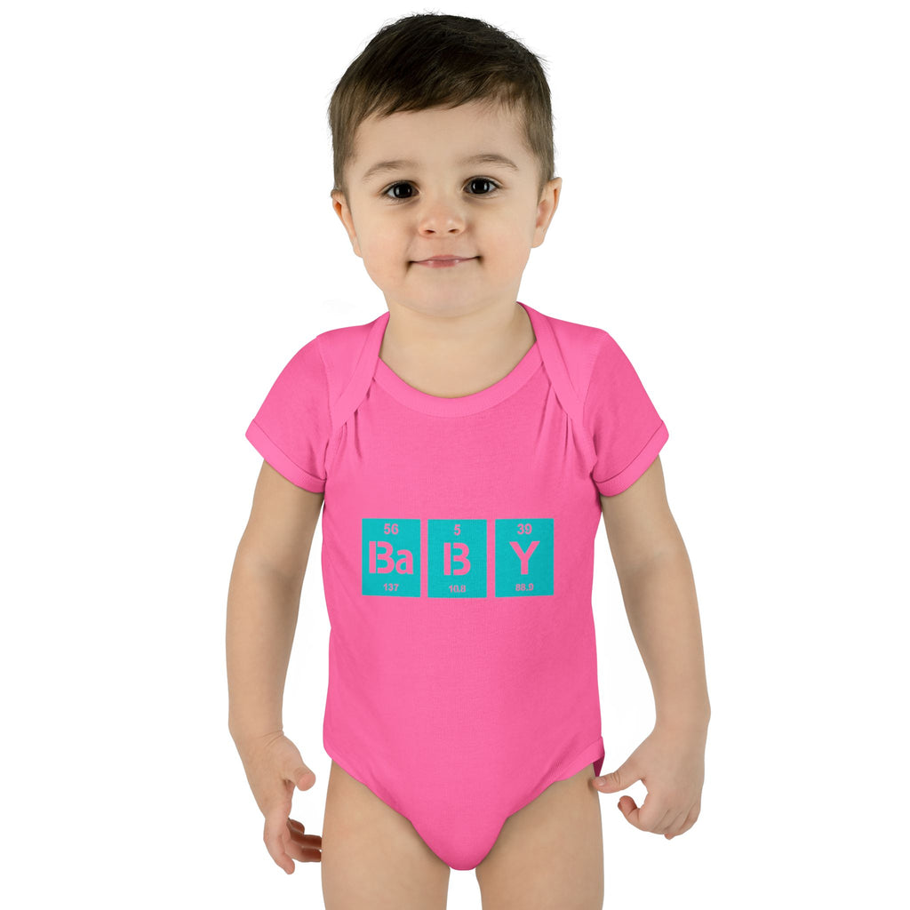 Baby Bodysuit "BaBy" Periodic Table Design – Cute Newborn Onesie Gift