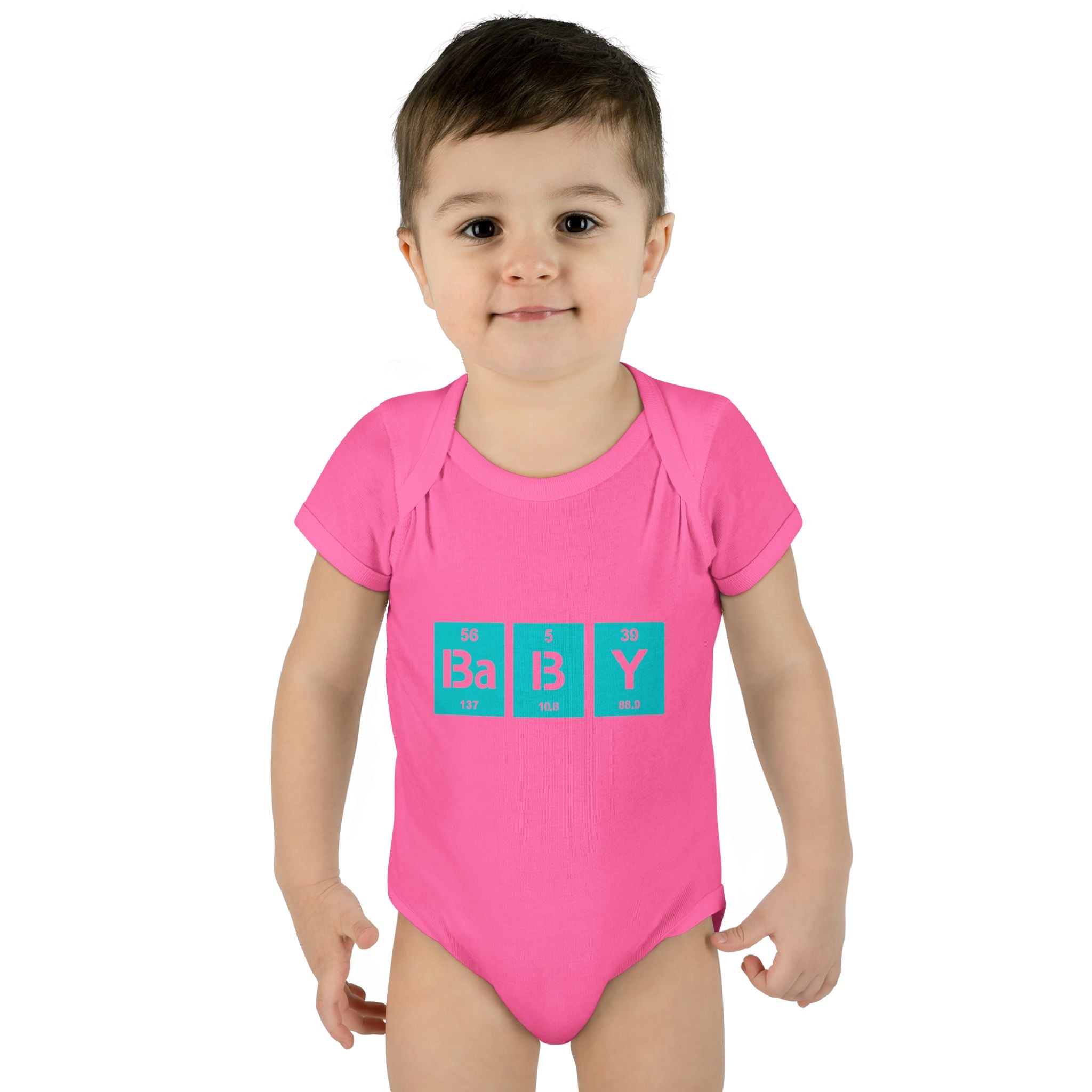 Baby Bodysuit "BaBy" Periodic Table Design – Cute Newborn Onesie Gift