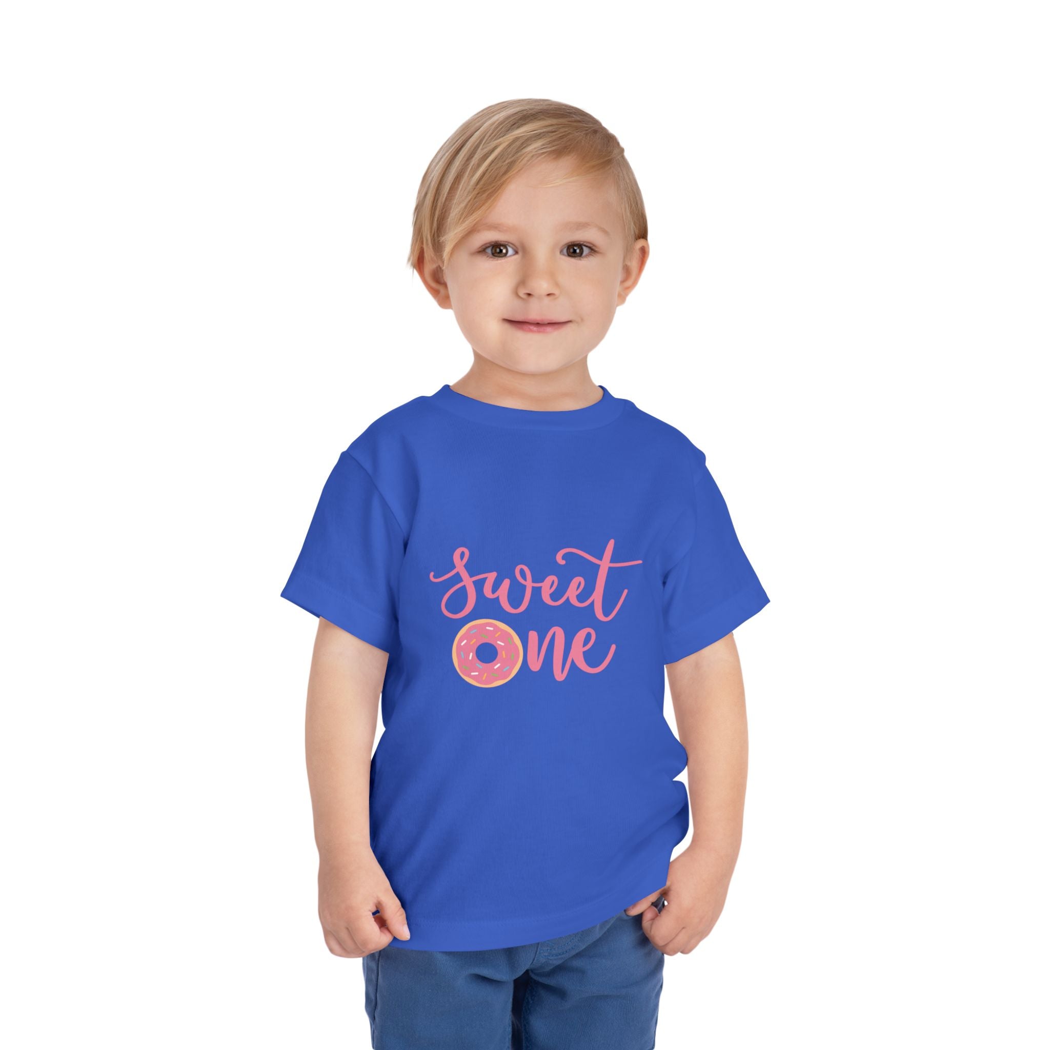 Toddler Tee - "Sweet One" Pink Donut First Birthday Shirt