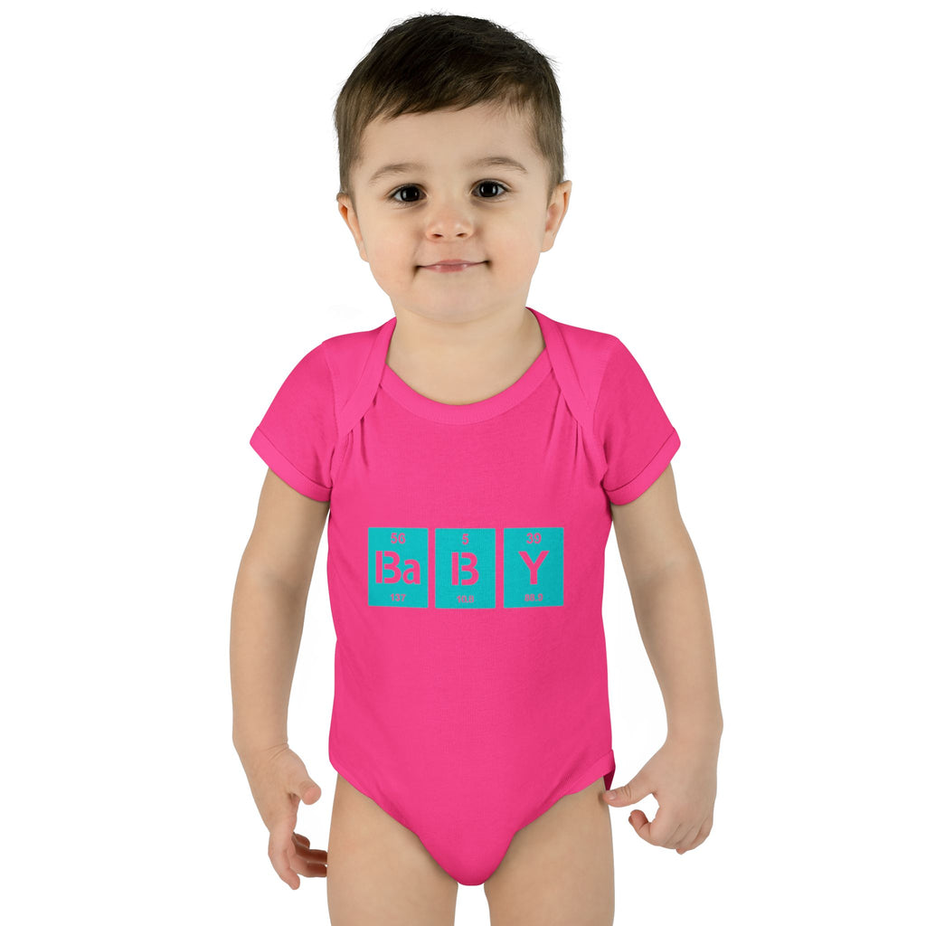 Baby Bodysuit "BaBy" Periodic Table Design – Cute Newborn Onesie Gift