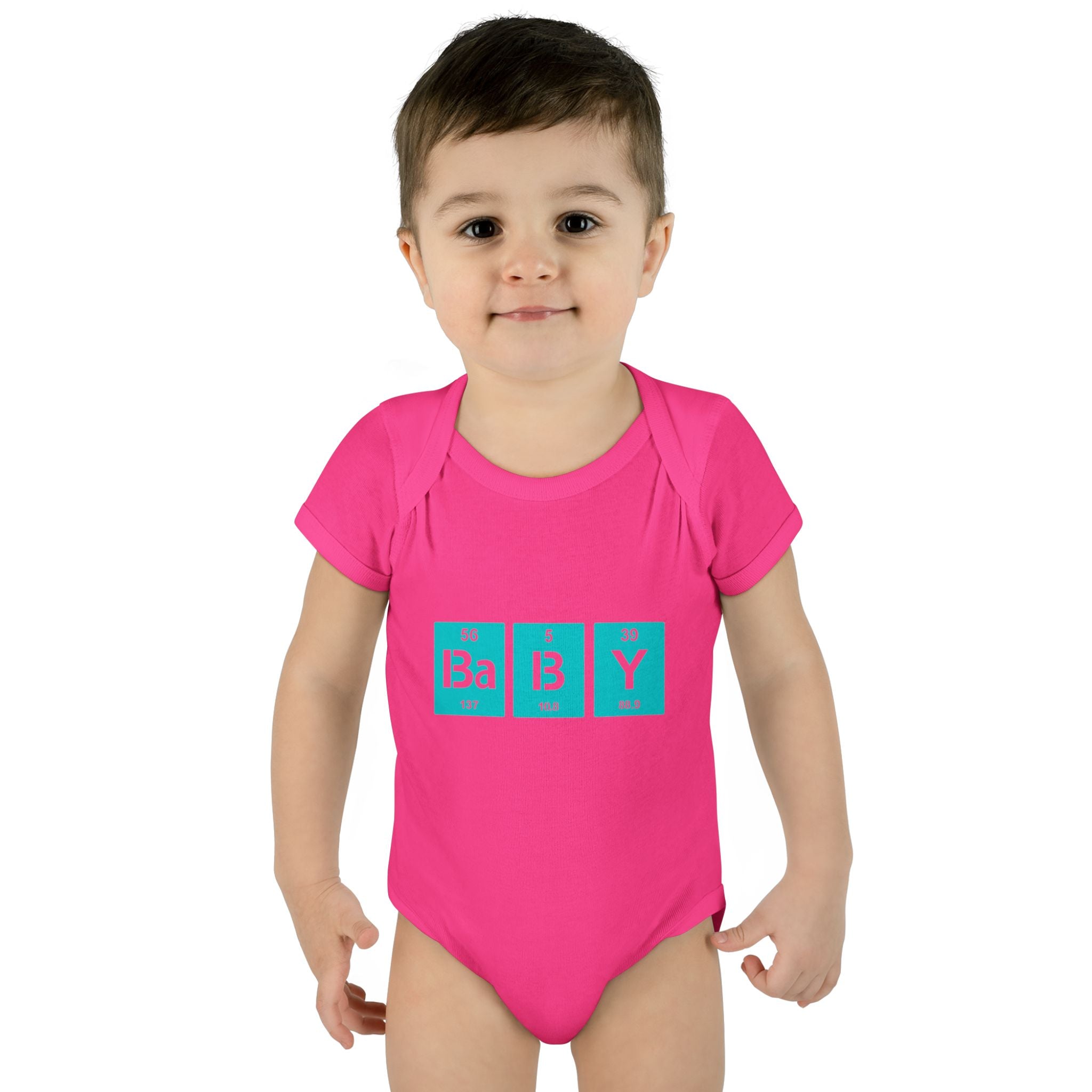 Baby Bodysuit "BaBy" Periodic Table Design – Cute Newborn Onesie Gift