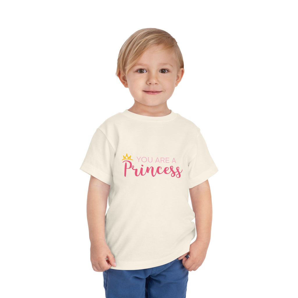 Toddler Tee - "You Are A Princess" Pink Crown Graphic