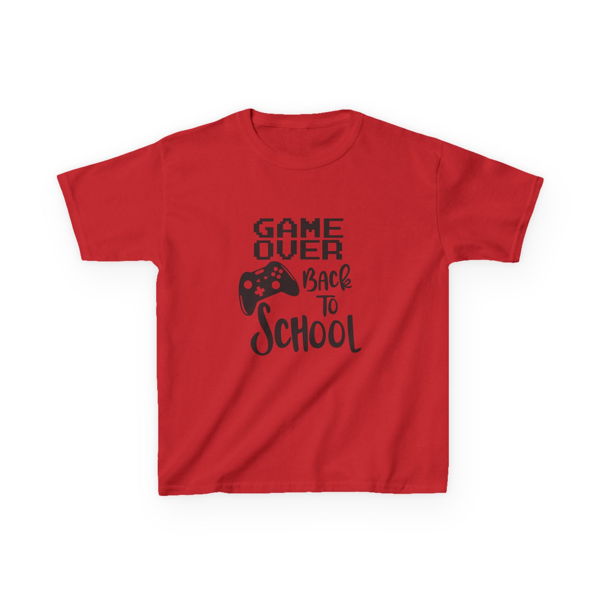 Kids T-Shirt — "Game Over Back to School" Gamer Graphic Tee