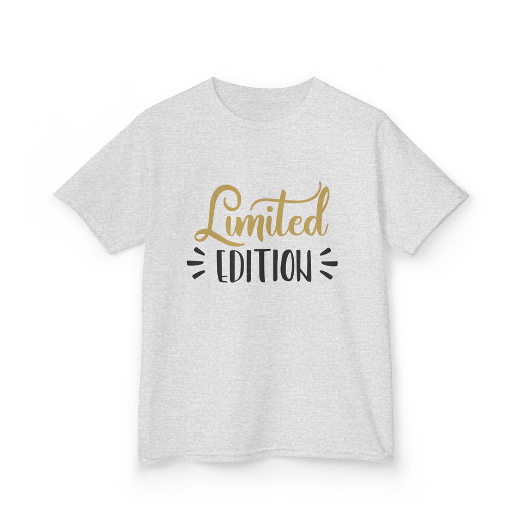 Kids T-Shirt "Limited Edition" — Cute Gold Script Tee for Birthday & Special Occasion