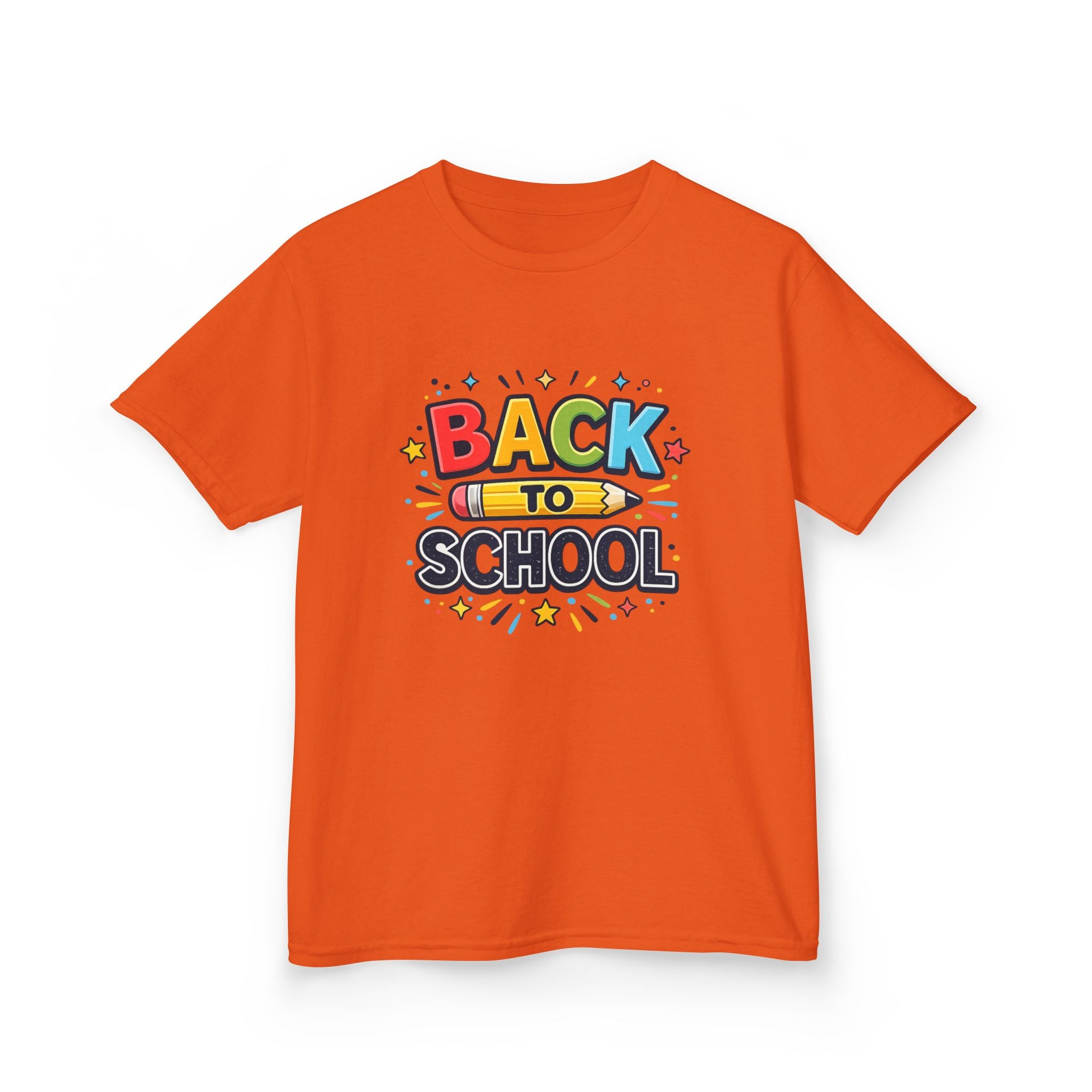 Back to School Kids T-Shirt — Colorful Pencil Design