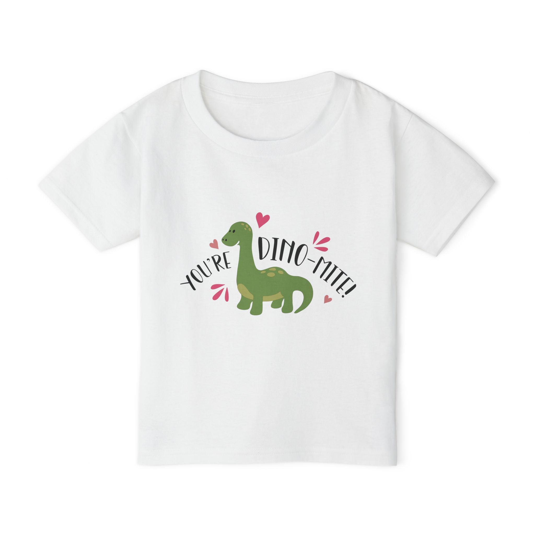 Toddler T-Shirt – "You're Dino-Mite" Cute Green Dinosaur Kids Tee