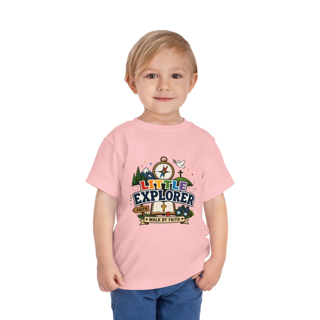 Toddler Tee - "Little Explorer" Christian Adventure Shirt