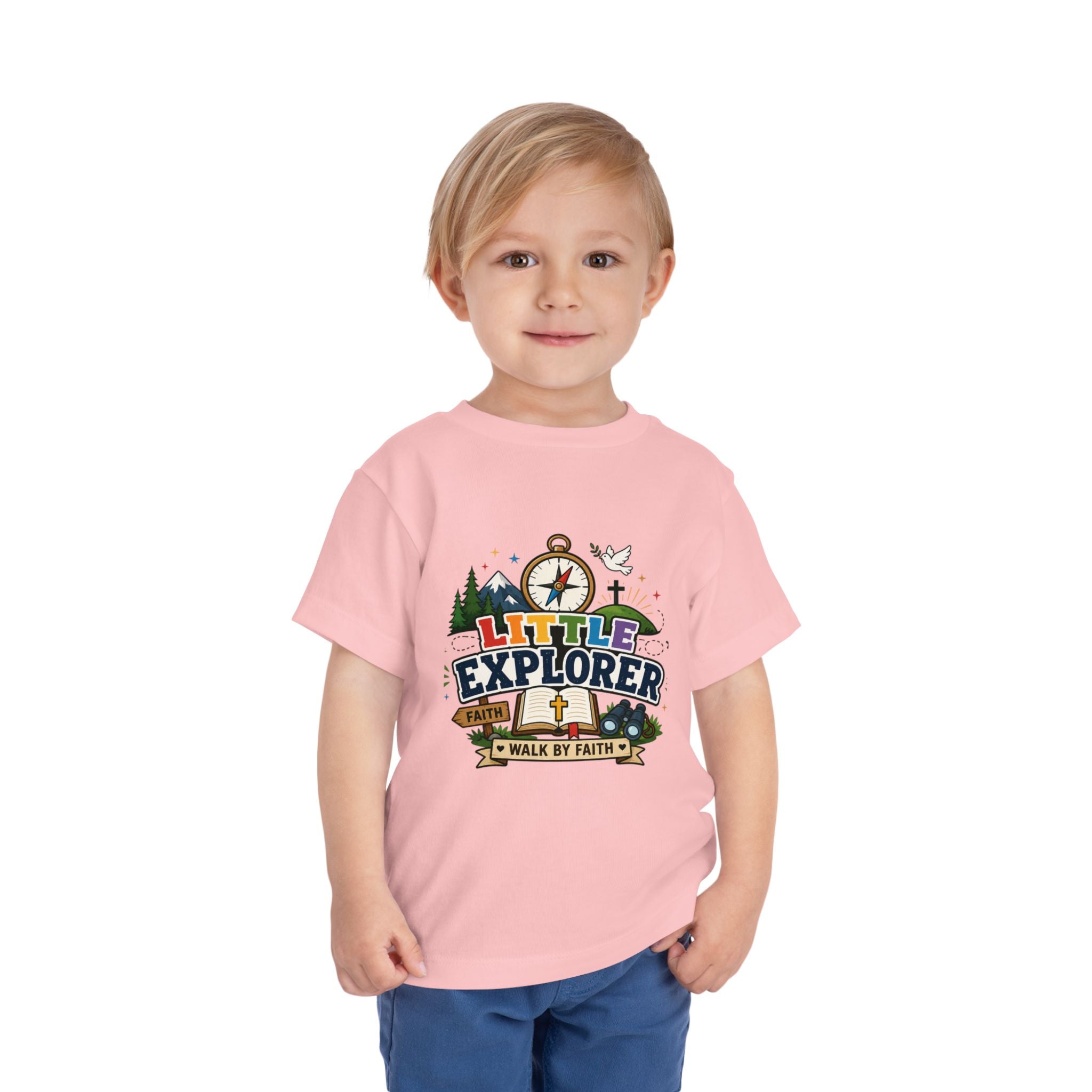 Toddler Tee - "Little Explorer" Christian Adventure Shirt