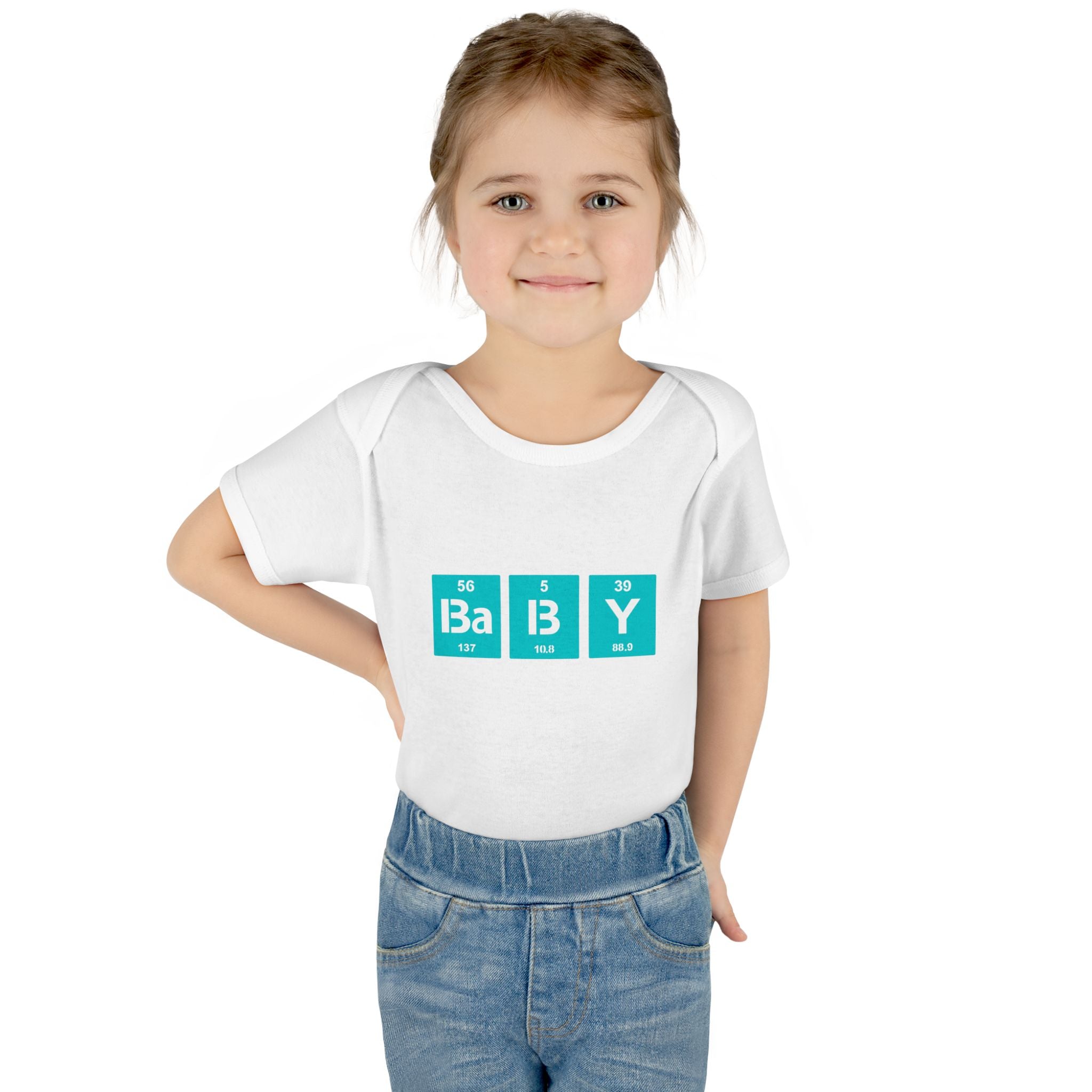 Baby Bodysuit "BaBy" Periodic Table Design – Cute Newborn Onesie Gift