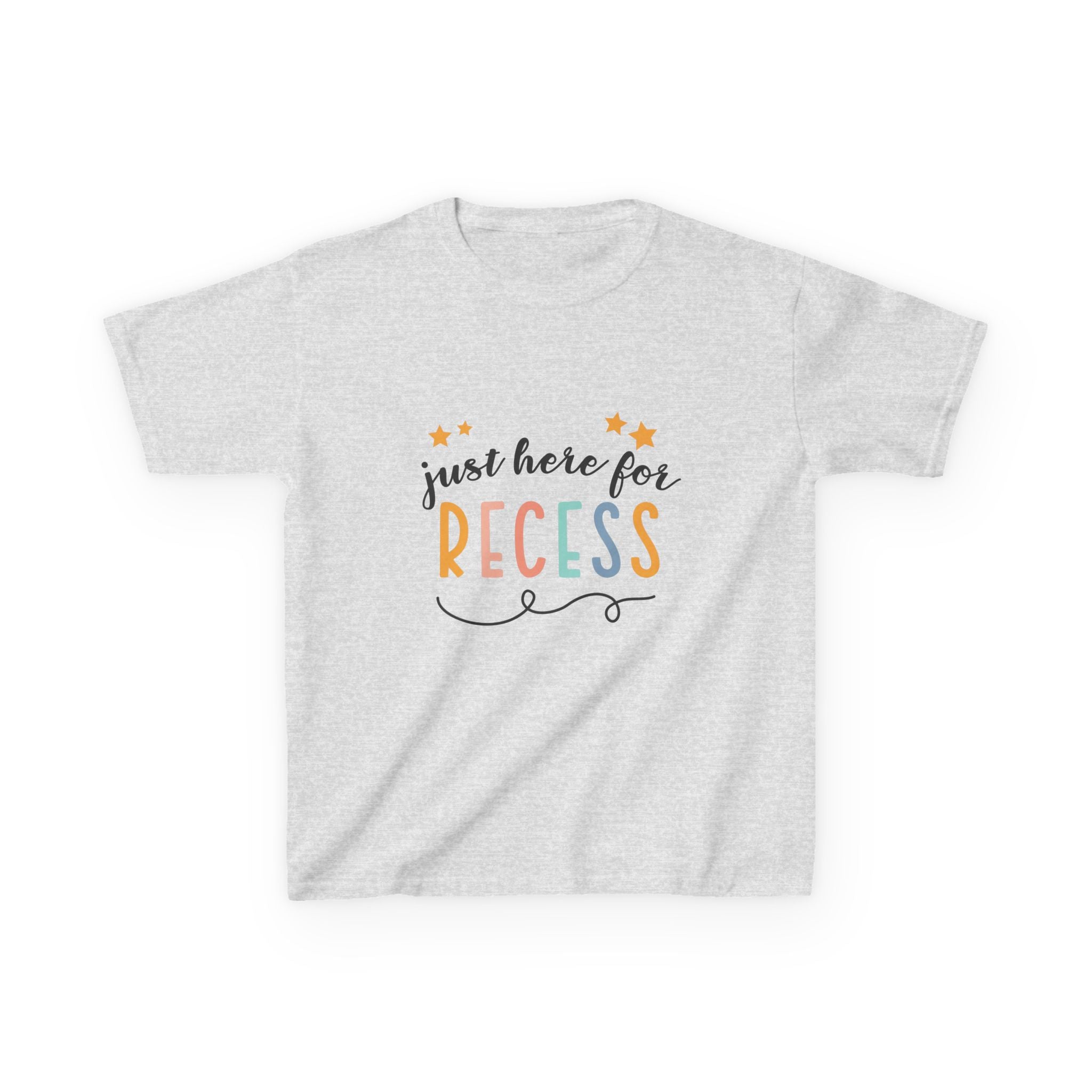 Kids Tee — "Just Here for Recess"