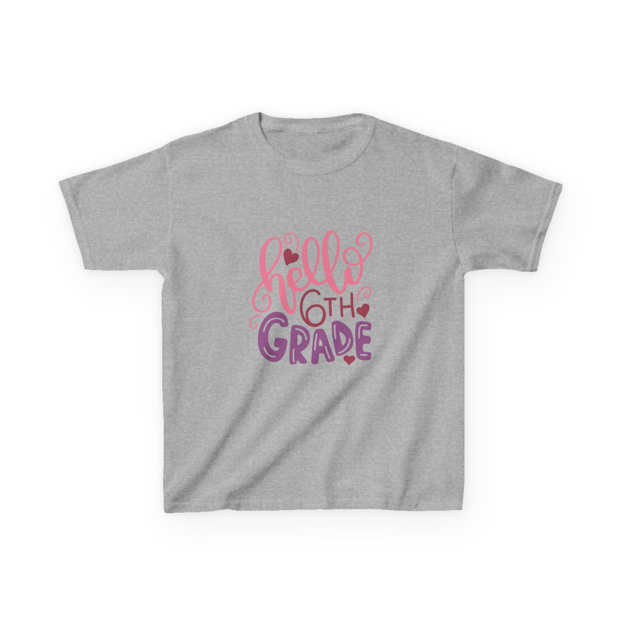 6th Grade Kids T‑Shirt — "Hello 6th Grade" Back-to-School Tee
