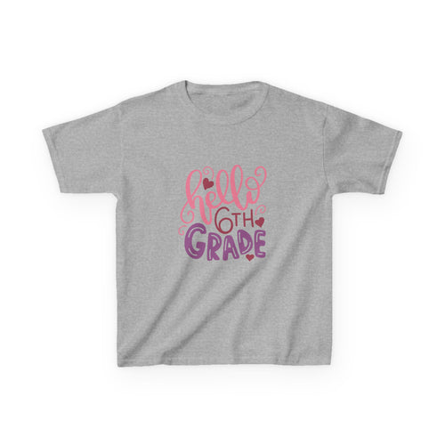 6th Grade Kids T‑Shirt — "Hello 6th Grade" Back-to-School Tee