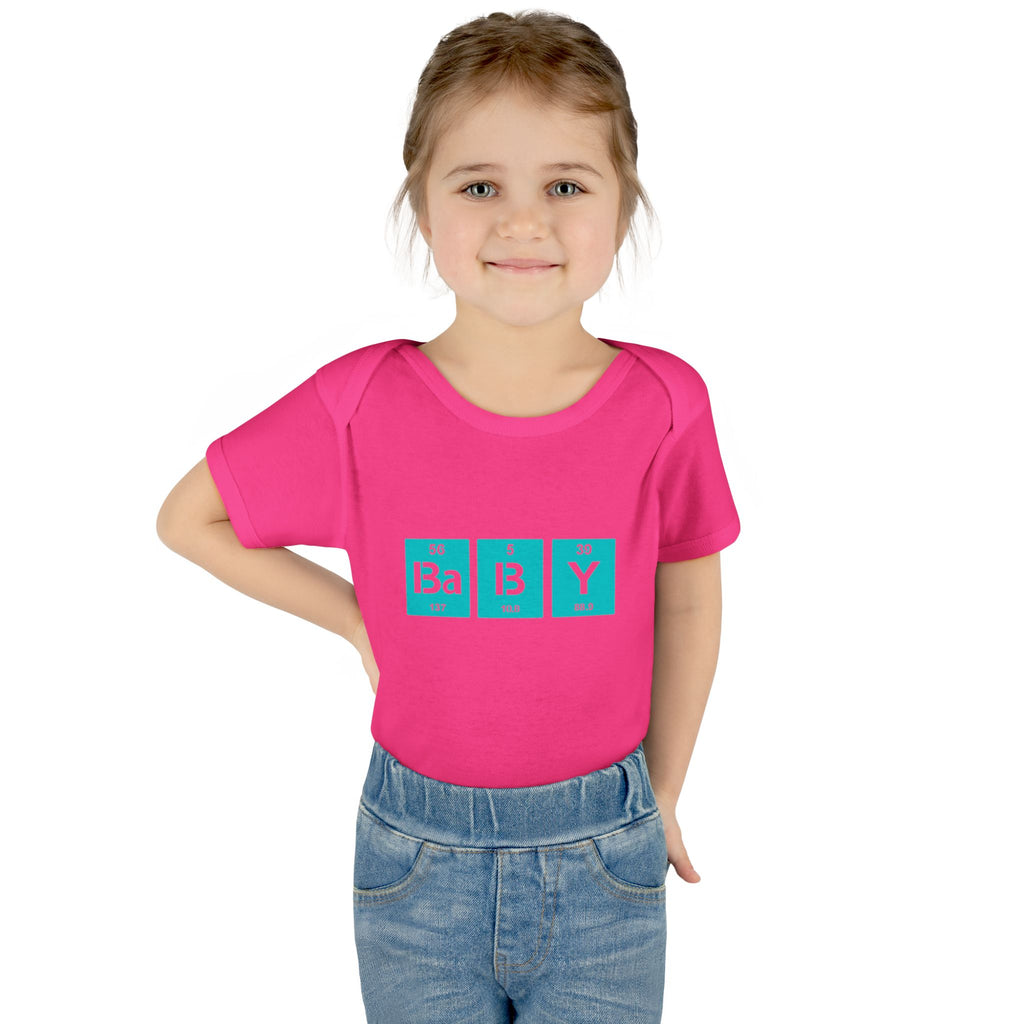 Baby Bodysuit "BaBy" Periodic Table Design – Cute Newborn Onesie Gift