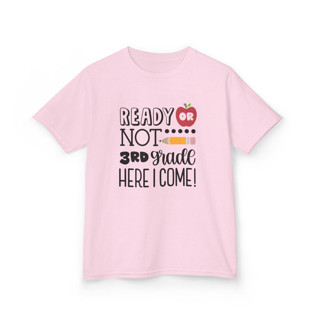 Kids Tee - "Ready or Not 3rd Grade Here I Come!" Back-to-School Shirt