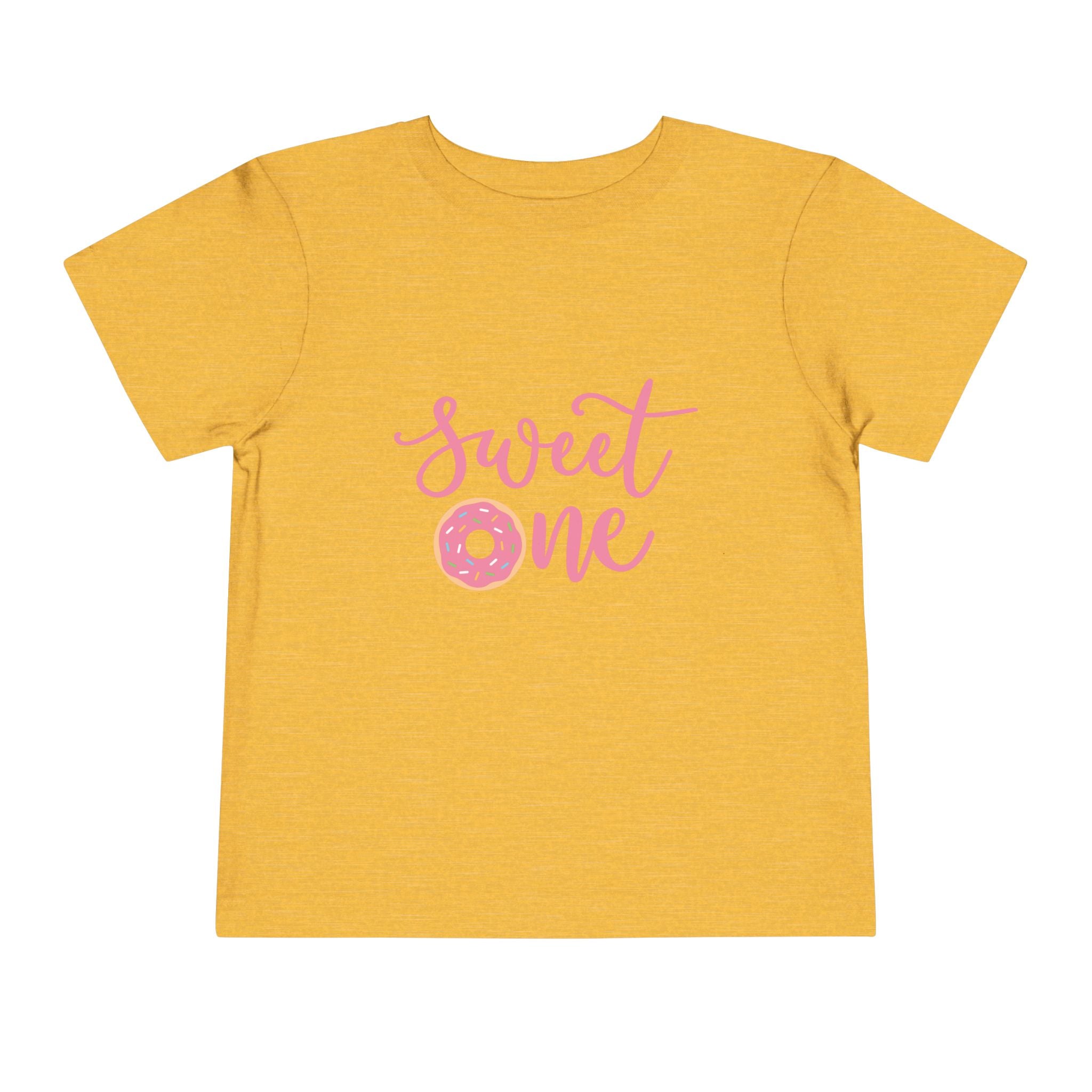 Toddler Tee - "Sweet One" Pink Donut First Birthday Shirt
