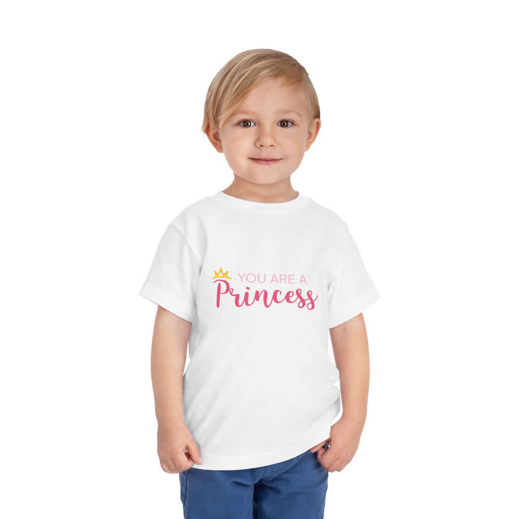 Toddler Tee - "You Are A Princess" Pink Crown Graphic