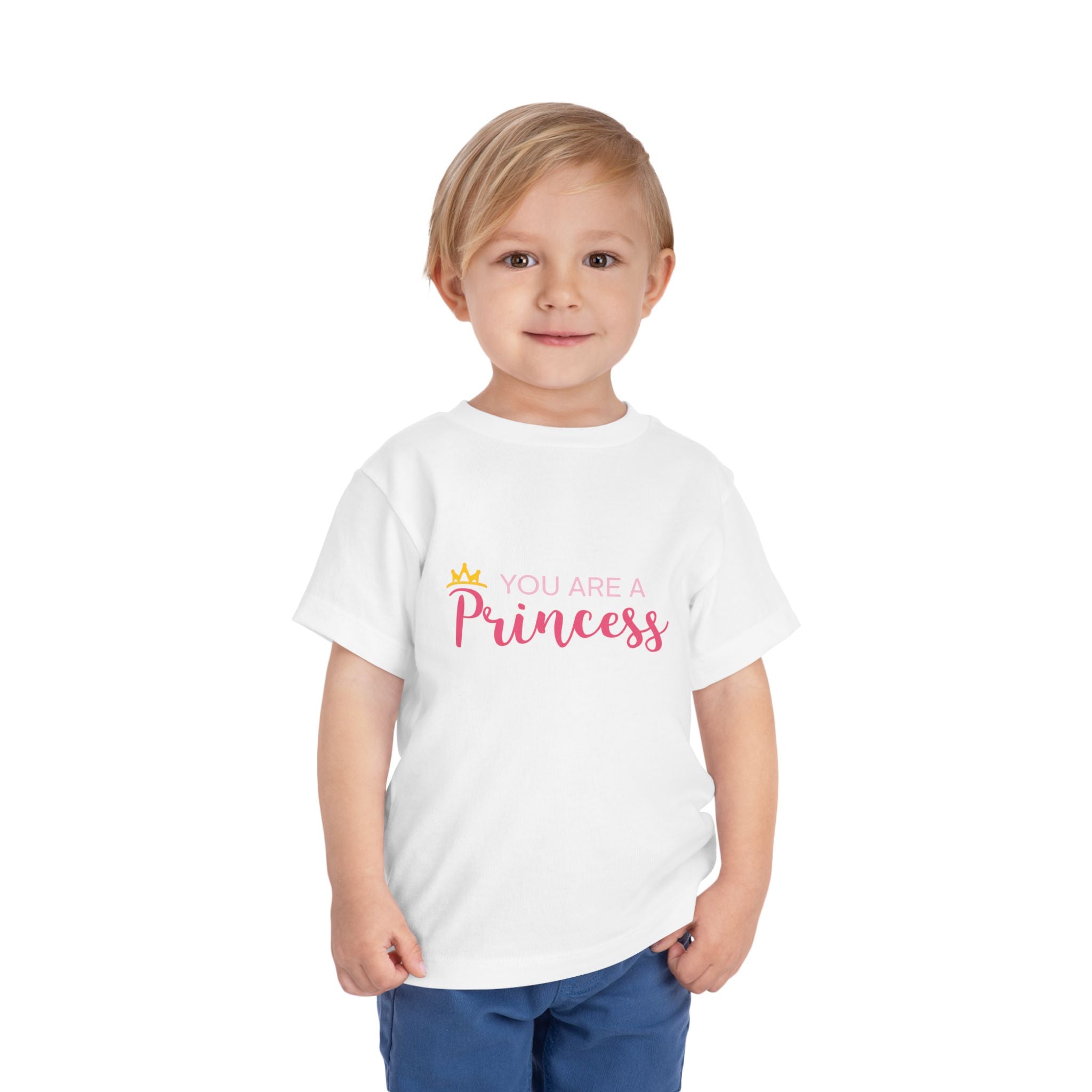 Toddler Tee - "You Are A Princess" Pink Crown Graphic