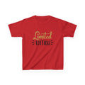 Kids T-Shirt "Limited Edition" — Cute Gold Script Tee for Birthday & Special Occasion