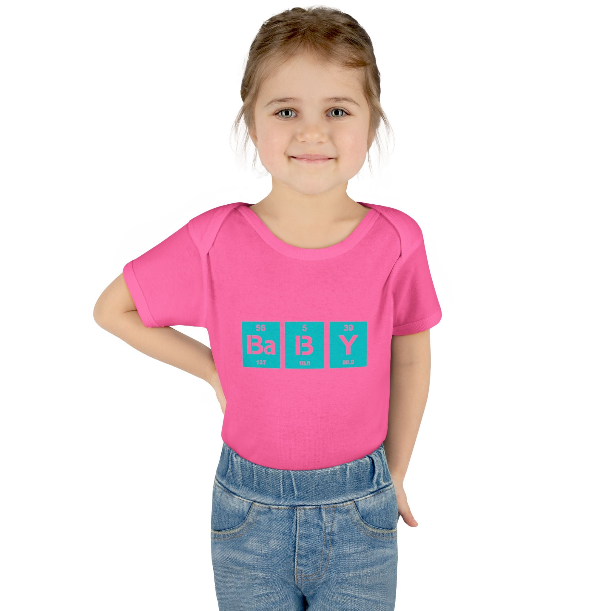 Baby Bodysuit "BaBy" Periodic Table Design – Cute Newborn Onesie Gift
