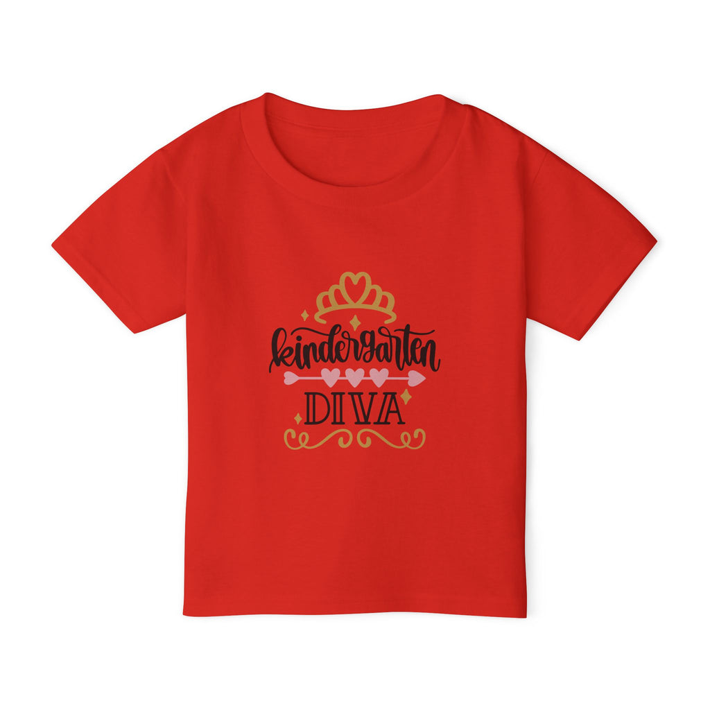 Kindergarten Diva Toddler T-Shirt — Girls Back-to-School Princess Tee