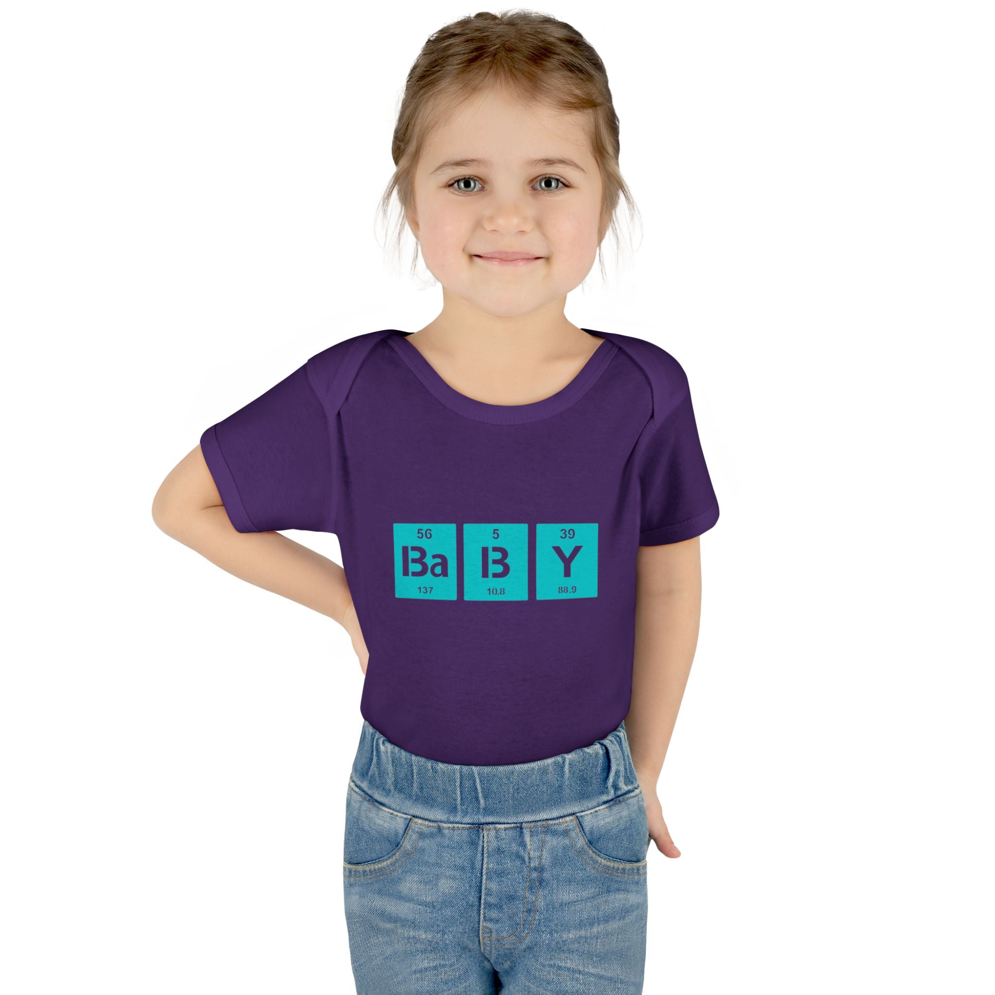 Baby Bodysuit "BaBy" Periodic Table Design – Cute Newborn Onesie Gift