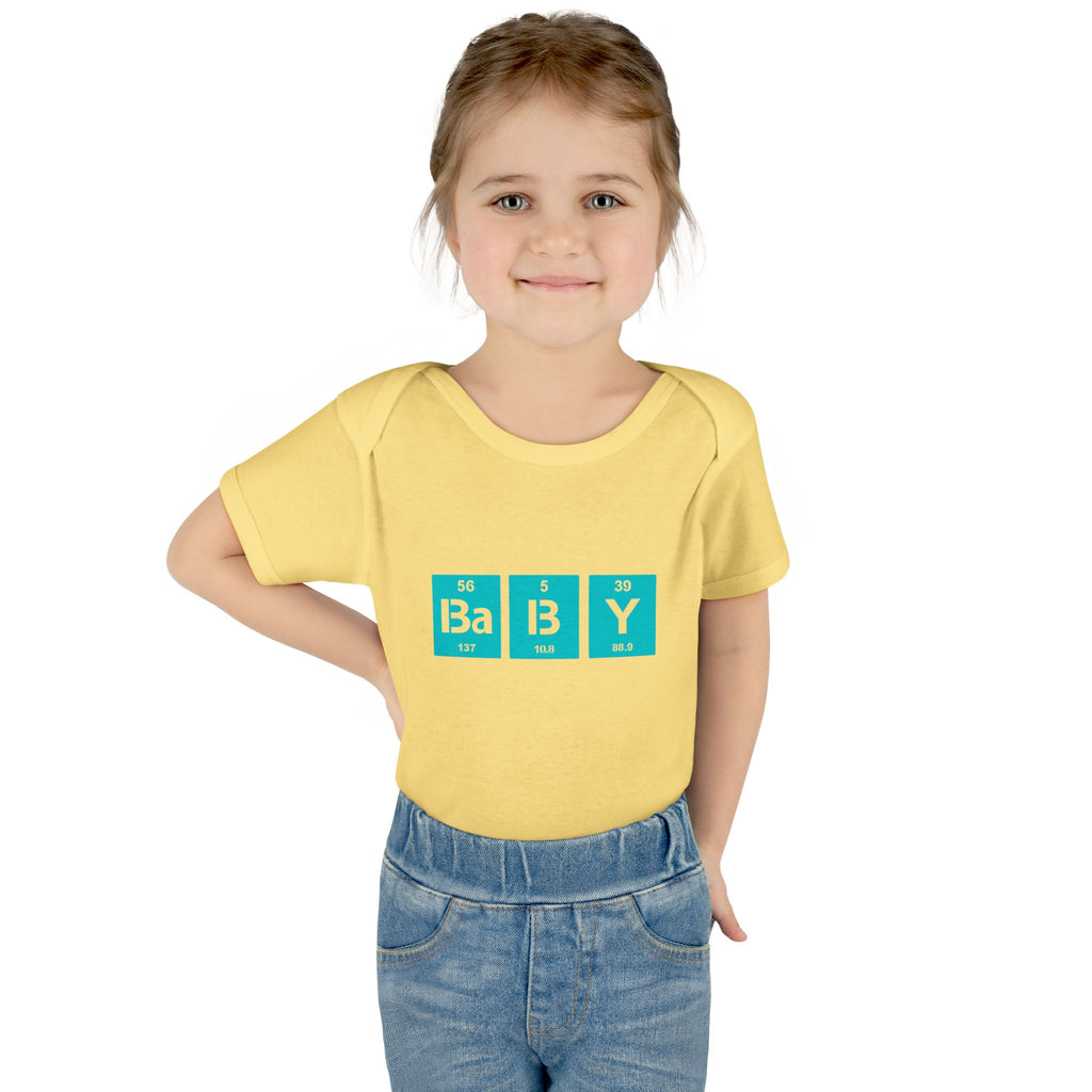 Baby Bodysuit "BaBy" Periodic Table Design – Cute Newborn Onesie Gift