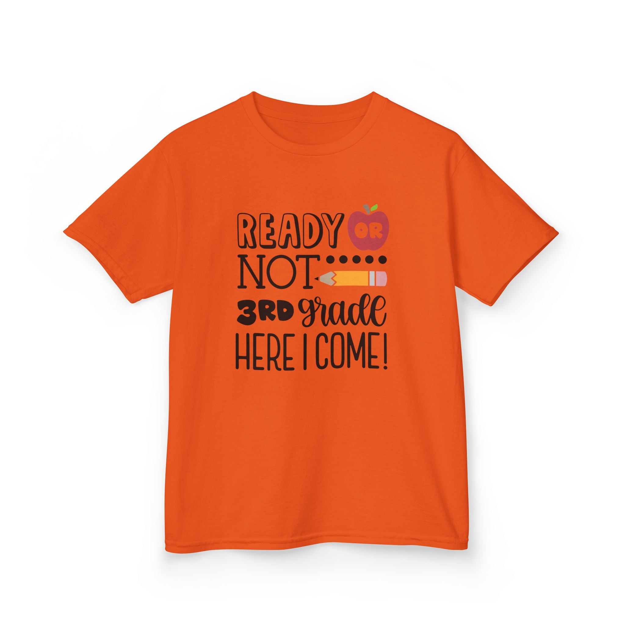 Kids Tee - "Ready or Not 3rd Grade Here I Come!" Back-to-School Shirt