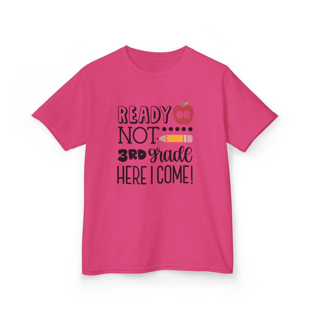 Kids Tee - "Ready or Not 3rd Grade Here I Come!" Back-to-School Shirt