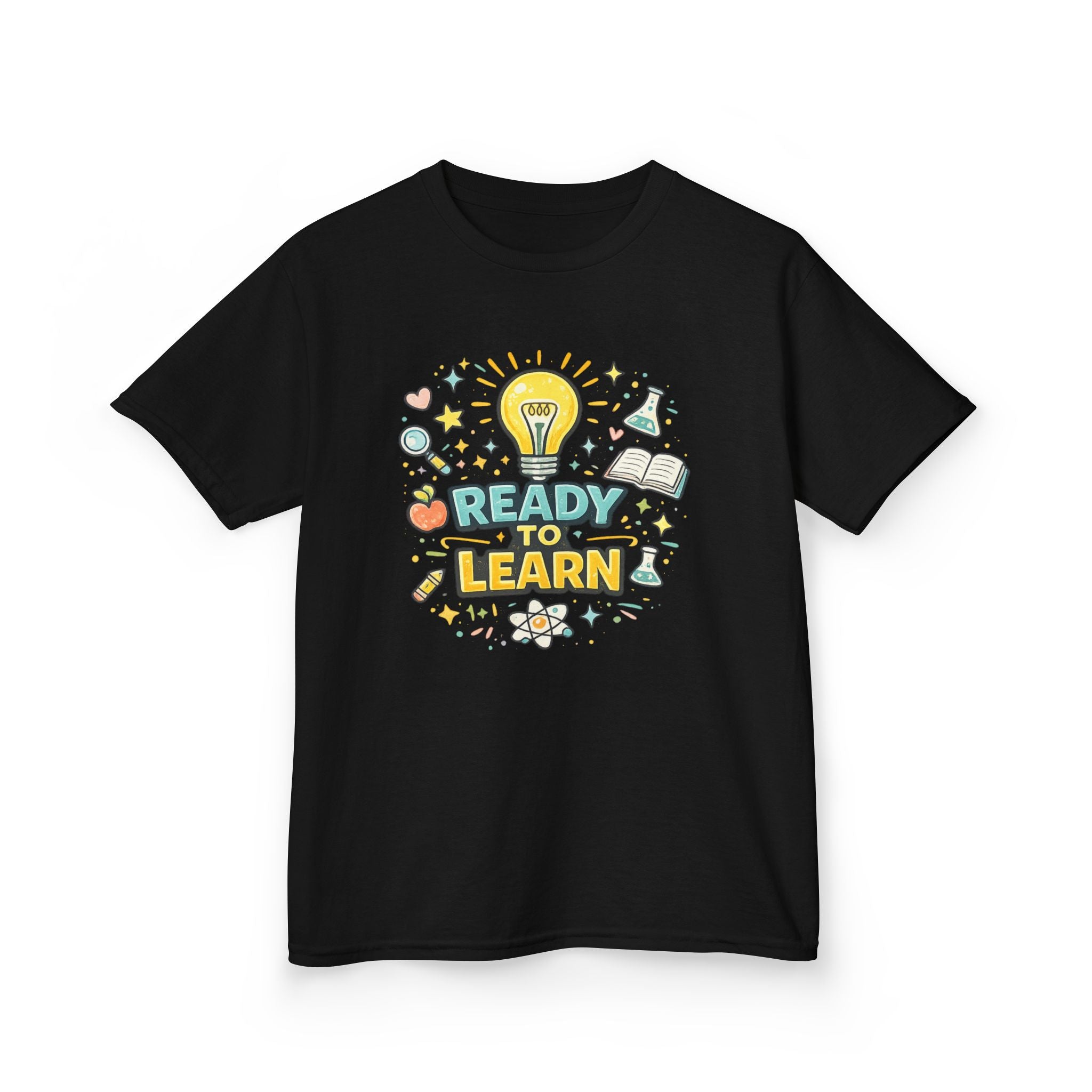 Ready to Learn Kids T‑Shirt — Back to School Educational Graphic Tee