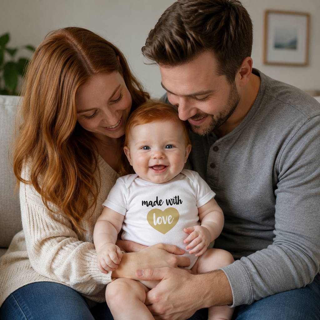 Infant Bodysuit - "Made With Love"