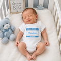 Baby Bodysuit – "Hello, My Name Is .... " Newborn Name Tag Onesie