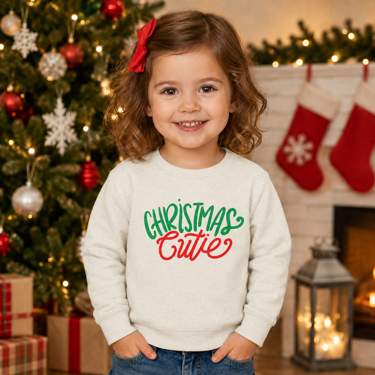 Christmas Cutie Toddler Sweatshirt
