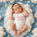 Heaven Sent Infant Bodysuit - Cute Pink & Gold Baby Onesie, Newborn Gift