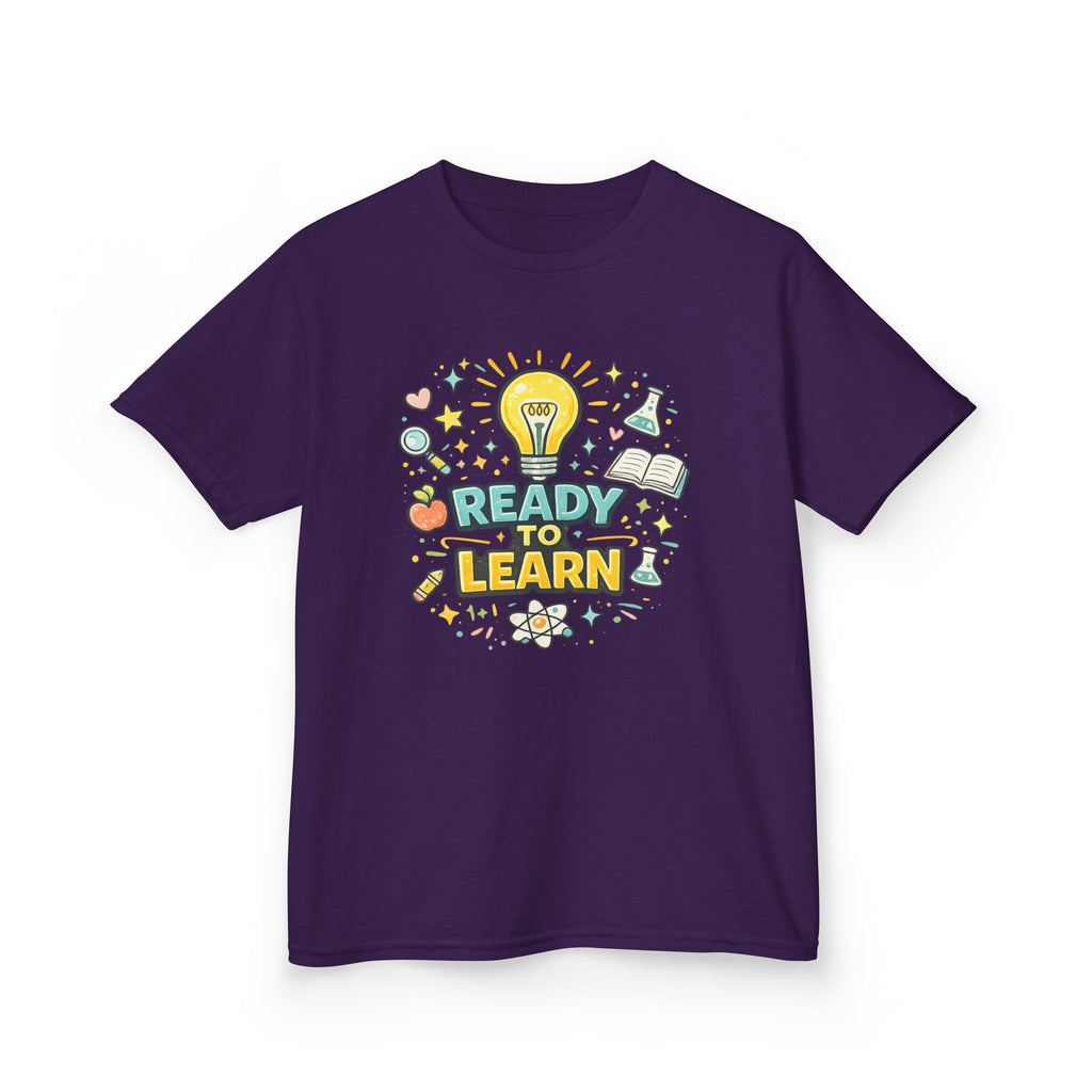 Ready to Learn Kids T‑Shirt — Back to School Educational Graphic Tee