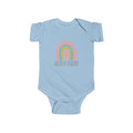 Baby Bodysuit — "Hello There" Pastel Rainbow Infant Onesie