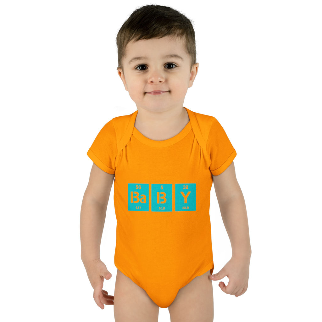 Baby Bodysuit "BaBy" Periodic Table Design – Cute Newborn Onesie Gift