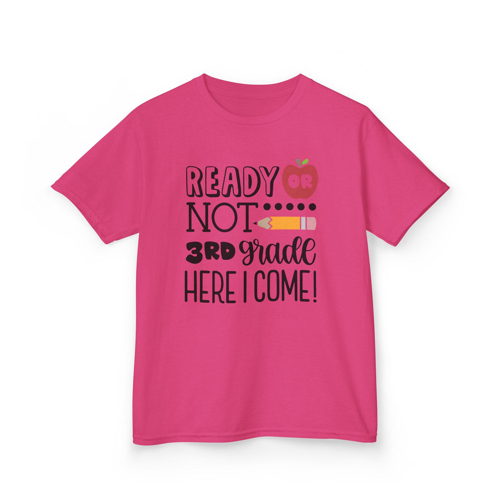 Kids Tee — "Ready or Not, 3rd Grade Here I Come!" Back-to-School Shirt