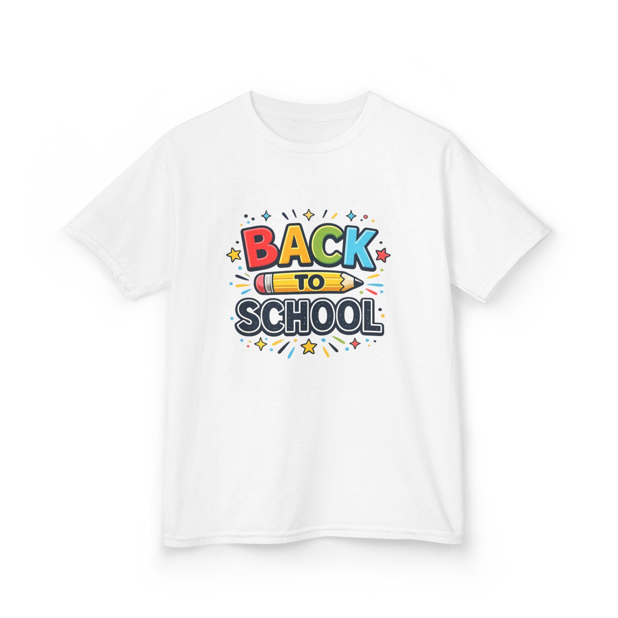 Back to School Kids T-Shirt — Colorful Pencil Design